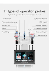 صالونات التجميل 11 في 1 جهاز شد الوجه ومقاومة التقدم في العمر لإزالة التجاعيد جهاز الأكسجين بتردد راديو لتقليل الطبقة الدهنية الأكثر مبيعًا