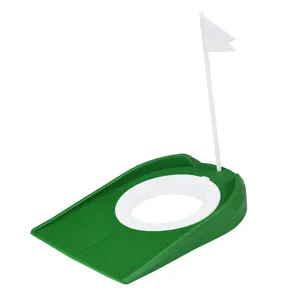 Custom Plastic Practice Golf Putting Cup with Hole and Flag Putting Green Regulation Cup Indoor/Outdoor Use Training Equipment