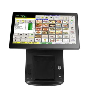 Direkt verkauf ab Werk 15,6-Zoll-Windows-Touchscreen mit Scanner drucker in einem POS-Terminals ystem für Restaurants