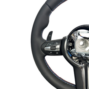 Volante Deportivo Personalizable de Cuero Completo con 3 Radios y Agarre de 40 mm para las Series 1-7 F30 E90 F Chassis Carbon - Product Image 5