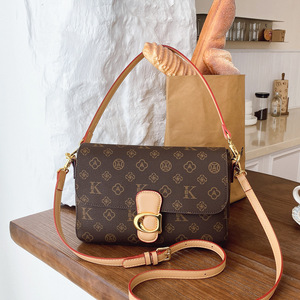 Minibolso elegante al por mayor para mujer, bolso de cadena cuadrado a la moda con estampado Retro, bolso cruzado de un solo hombro de lujo para mujer - Product Image 3