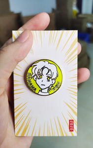 coréen idole célébrité souvenir en mignon paillettes rose or insigne personnalisé exo bts kpop doux émail dur épinglette broches - Product Image 6