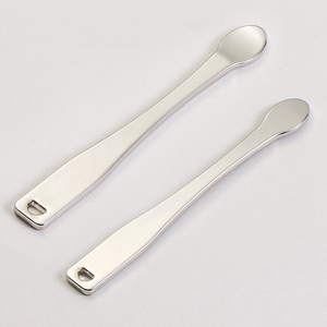 Di lusso Mini 6CM in lega di zinco spatola per la cura della pelle oro crema per il trucco per il viso cucchiaio cosmetico strumento di bellezza - Product Image 3