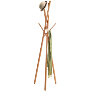Porte-vêtements vertical simple en <span class=keywords><strong>bois</strong></span> massif, porte-vêtements de sol, porte-vêtements simple pour la chambre à coucher - Product Image 6