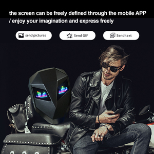 Sac à dos de moto Iron Man avec yeux lumineux LED, sac à dos de moto imperméable, sac à casque, sac à dos cool pour moto et vélo - Product Image 4