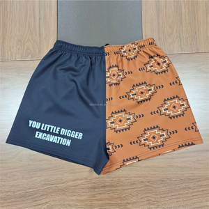 Pur personnalisé australien Footy Shorts unisexe poches Zip hommes <span class=keywords><strong>Rugby</strong></span> Shorts 5 pouces Gym entraînement plage piscine décontracté Football <span class=keywords><strong>court</strong></span> - Product Image 4