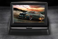 4.3 inç araba monte katlanır ekran özelleştirilmiş yüksek çözünürlüklü iki yönlü giriş ters dokunmatik ekran Proton için araç Dvd oynatıcı oyuncu