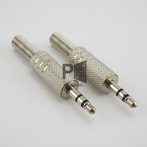 3.5mm 2 Anneaux 3 <span class=keywords><strong>P</strong></span>ôles Stéréo Jack Plug Femelle Audio Connecteur Câble Soudure Adaptateur Métal Terminal avec Ressort Audio Accessoires - Product Image 5