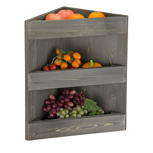 Étagère d'organisation en bois à 3 niveaux, support pour épices, maquillage, tasses, étagères d'angle pour comptoir de cuisine et salle de bain - Product Image 1