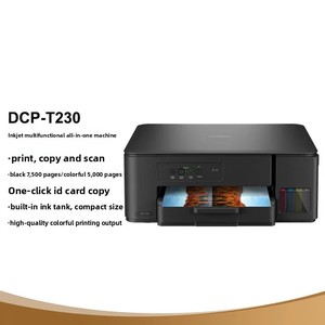 Imprimante multifonction jet d'encre couleur USB Brother DCP-T230 - Utilisation au bureau et par les étudiants A4 1200x6000 dpi Impression/Numérisation/Copie - Product Image 1