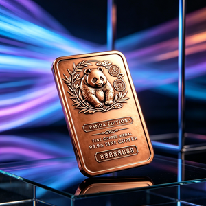Lingote de Cobre de Alta Calidad, Edición Limitada, 1 Kg, 99.9% Cobre Puro, Edición Panda, para Colección y Regalo - Product Image 4