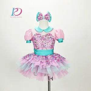 Kids Dance Costume Girls Cute Recital Dance Costume Dance Tutu