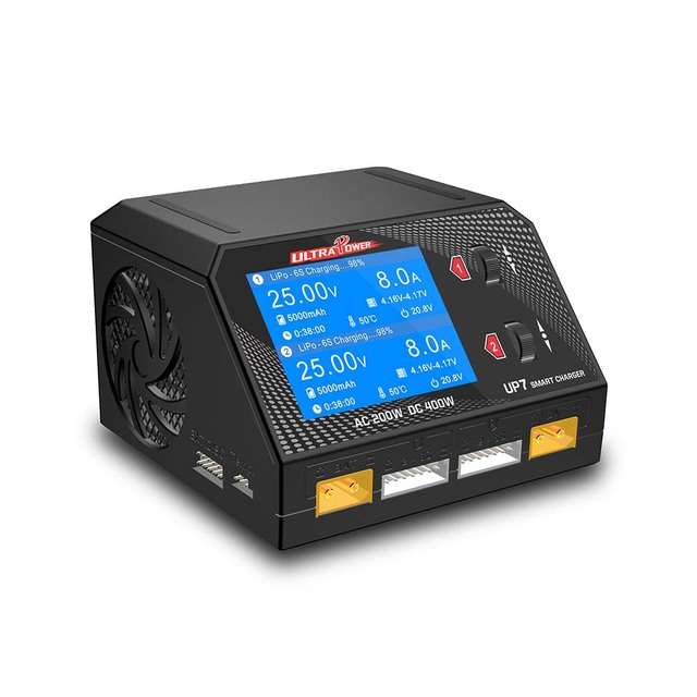 New Original Dual Channels 1-16S 2x600W 10A LiPo LiHV Lilon LiFe Ni-mh Ni-cd Pb Charger for RC Model UAV Drones