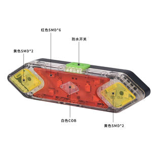 Luz trasera para bicicleta Antuke, luz Led roja recargable, 4 modos, resistente al agua IpX4, luz para ciclismo para bicicleta de montaña, conducción nocturna - Product Image 4