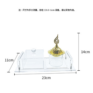 ที่จุดธูปไม้จันทน์หอมแบบตะวันออกทรงกลางทำจากทองคำออกแบบได้ตามต้องการ - Product Image 4