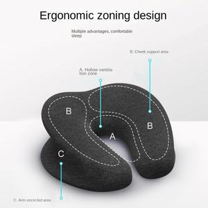 หมอนเมมโมรี่โฟมรูปตัวยูสำหรับร้านเสริมสวยอุปกรณ์การนวดหลังผ่าตัดเพื่อการนอนหลับหรือพักผ่อน - Product Image 4