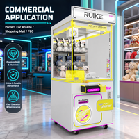 Máquina recreativa de grúa de garra operada con monedas Ruike, máquina expendedora de premios de peluches, máquina de diversión y entretenimiento en oferta