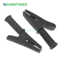 Offre Spéciale 30A pince de Test de batterie 10mm pince crocodile pour fiche banane multimètre stylo câble sondes pince crocodile