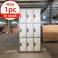 1 unité - Promotion de démarrage : Armoire métallique en acier verrouillable pour outils de garage et livres scolaires, en stock