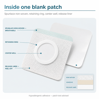 Pansement souple en tissu non tissé pour application sur les points d'acupuncture du nombril et des pieds, plâtre respirant