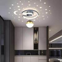 Luminaires de couloir en fer, éclairage d'entrée, lampes d'escalier, plafonniers de balcon modernes et minimalistes de style nordique tendance à fixation en surface