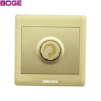 Interrupteurs muraux rotatifs BOGE A7K851 série A7K, variateur d'intensité lumineuse, design élégant, ignifuge, étanche, matériau PC, 250V, luxe moderne