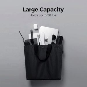 Sac fourre-tout léger et pliable de 16 L, résistant à l'eau, sac d'épicerie pliable, sac de courses réutilisable - Product Image 4