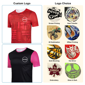 T-shirts de course tricotés personnalisés avec logo OEM, séchage rapide, impression par décharge, pour marathons, événements d'équipe, clubs, promotionnels, vente en gros - Product Image 4
