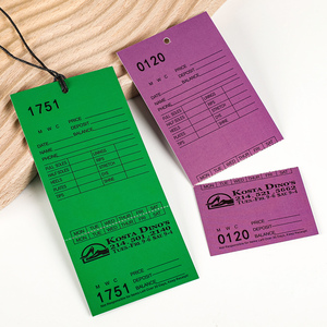 Tùy Chỉnh Colorized Trống Hàng Hóa Thẻ Đánh Dấu Treo Thẻ Với Dễ Dàng Để Xé Dòng Số Nối Tiếp Vé Cho Giày - Product Image 4
