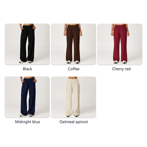 Pantaloni sportivi a vita alta autunno/inverno pantaloni larghi e dritti larghi pantaloni sportivi da corsa Outdoor Casual da <span class=keywords><strong>donna</strong></span> - Product Image 3