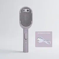 Brosse à poils pour chat 3 en 1 à vapeur, auto-nettoyante, antistatique, peigne de toilettage efficace pour animaux de compagnie pour une utilisation en salle de bain