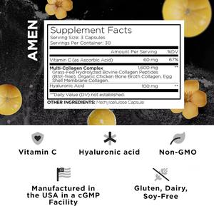 Cápsulas de Colágeno de Marca Privada OEM/ODM, Producto de Belleza Multivitamínico para la Salud del Cabello, la Piel y las Uñas, Apoyo para Combatir las Arrugas - Product Image 2