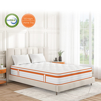 Matelas à ressorts ensachés et mousse à mémoire de forme, pliable, format King/Queen, pour hôtel et usage domestique, orthopédique, compressé et gonflable