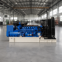 Groupe électrogène diesel à châssis ouvert 300kW-2000kW triphasé refroidi par eau démarrage automatique 50Hz puissance de pointe pour centre de données ATS 95% de rendement
