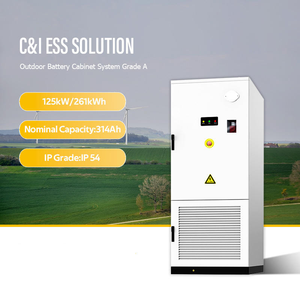 Système de stockage d'énergie solaire 261 kWh, armoire 832 V 314 Ah pour applications commerciales hors réseau de stockage d'énergie photovoltaïque 261 kWh 261 kW - Product Image 4