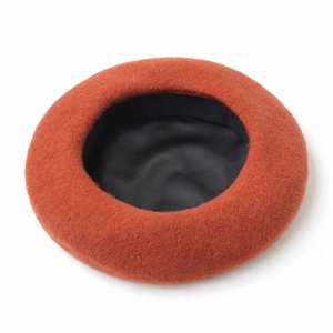 Boina de Lana de Alta Calidad para Mujer, Color Sólido, Forro de Satén, Venta al Por Mayor en China - Product Image 6