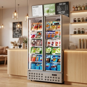 Congelador Vertical para Supermercado Nuelead NE-1050DL de Baja Temperatura, 1050L, con 2 Puertas Transparentes - Product Image 1