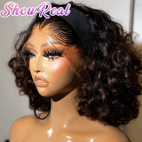 Perruque Lace Front HD en Cheveux Humains 13X6 13X4, Perruque Full Lace à Boucles Volumineuses en Cheveux Bruts avec Cuticules Alignées, Perruque Frontale HD pour Femmes Noires
