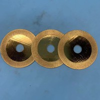 Disque de coupe diamanté ultra-mince plaqué or 100 mm 115 mm pour usine, vente en gros, pour la découpe de jade, pierres précieuses, agate, cristal