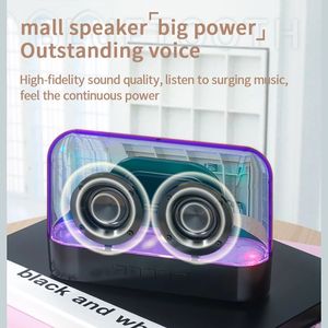 Hot bán <span class=keywords><strong>K9</strong></span> trong suốt Acrylic RGB ánh sáng đầy màu sắc <span class=keywords><strong>Bluetooth</strong></span> Loa kênh 2.0 đa chức năng loa không dây - Product Image 4