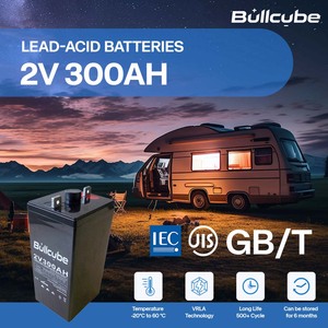 Batteries au plomb-acide Bullcube 2v 300ah pour systèmes de stockage d'énergie solaire, de communication et d'alimentation sans interruption (ASI) - Product Image 2