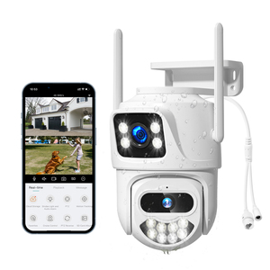 กล้องวงจรปิดไร้สาย 5GHz H.265 HD แบบโดมคู่ ความละเอียด 6MP สำหรับภายนอกบ้าน รุ่น WS714 5G พร้อมระบบ Wifi และ PTZ สำหรับการเฝ้าระวังวิดีโอ - Product Image 1