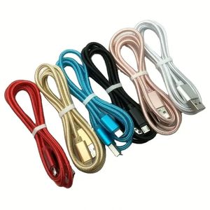 สายชาร์จ USB แบบถักไนลอน ชาร์จเร็ว สายส่งข้อมูล USB - Product Image 1