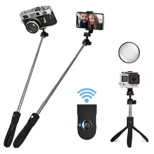 K05 Flexible Selfipulk Shkop Szelfibot Teken Tongkat Selfie Stick Monopode Selfiestick avec miroir pour DSLR et Smartphone