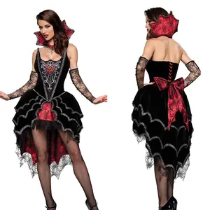 Женский костюм ведьмы на Хэллоуин, костюм вампира, паука, ведьмы, платье принцессы, костюм для вечеринки