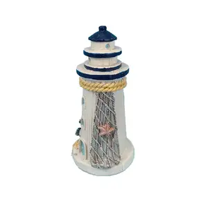 custom resin crafts figurine Miniature Nautical Lighthouse sculpture for Tourist Souvenir