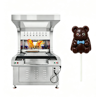 Machine automatique de décoration de bonbons au chocolat en acier inoxydable 8 couleurs pour la crème glacée, le sirop et la confiture