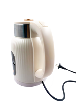 Bouilloire électrique nouveau design avec couvercle en plastique, vente en gros de bouilloire automatique en acier sans fil pour hôtel, ménage, usage extérieur, couleur