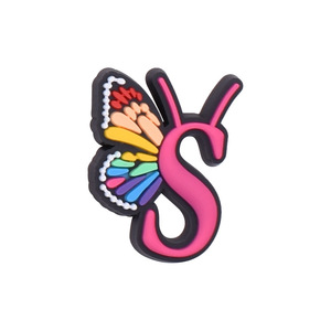 Accesorios Decorativos para Zapatos de Mujer, Estilo Clog con Letras de Mariposa, Hebilla para Zapatos DIY, PVC, Goma, Zapatos de Playa, <span class=keywords><strong>Xiami</strong></span> XH-655-05 - Product Image 5
