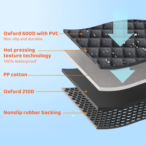 غطاء مقعد السيارة للكلاب على شكل أرجوحة مع نافذة شبكية، متين ومقاوم للخدش والماء، غطاء حماية للمقعد الخلفي للسيارة - Product Image 5